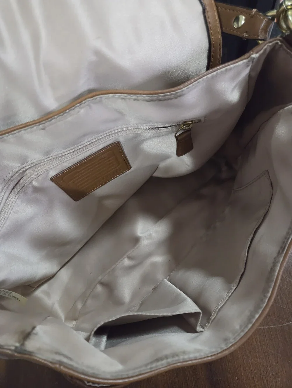 Coach Taylor Leather Flap Shoulder Bag